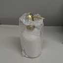 Vine Creations White Glass Soap Dispenser Set, Dish Soap and Hand Soap Dispenser Set with Stainless Steel Pump, 16 oz Glass Dispensers for Kitchen or Bathroom Decor (Matte White Bottle/Brushed Brass)