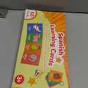 Toddler Spanish Learning Flash Cards, 60 PCS Double Sides Bilingual Flashcards for Numbers, Colors, Shapes, Sight Words, Learn Spanish for Kids, Preschool Kindergarten Learning Activities