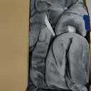 Bedsure Heated Blanket Throw Blanket - Fast Heating Electric Blanket, Soft Flannel Heated Throw with 4 Time Settings, 6 Heating Settings, Warm Gifts for Grandma & Grandpa & Seniors (50x60, Grey)