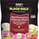 Black Gold Fertilizer - Earthworm Castings for Plant Growth, Potting, Soil Conditioner, Pack of 2