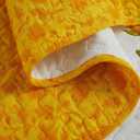 Cmfshape Floral Quilt Sets Bedspread Set,100% Cotton Yellow Sunflower Bedding Set,Reversible Lightweight Soft Bedspread Coverlet for All Season with 2 Pillow Shams(King 106"x96")