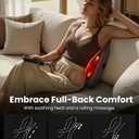 BOB AND BRAD Back Massager for Pain Relief Deep Tissue, FSA EZBack Pro Corded 4D Kneading Shiatsu Back Massager with Heat, HSA Eligible Up and Down Rolling Massage at Office Home, Gift for Man