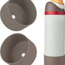 2PCS Silicone Water Bottle Boot, Compatible with Owala 24oz, Protective Anti-Scratch & Anti-Dent No Noise Sleeve Cover for FreeSip/Twist/Flip Water Bottles (Boneyard, 24oz)