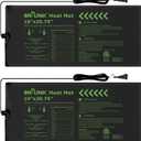 BN-LINK Seedling Heat Mat Warm Hydroponic Heating Pad Waterproof 10" x 20.75" - 2 Pack for Seed Starting Greenhouse and Germination