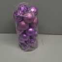 XmasExp 24ct Christmas Ball Ornaments Shatterproof Xmas Tree Hanging Balls Decorations Perfect for Halloween Decorations Holiday Wedding Christmas Decor(2.36"/60mm, Light Purple)