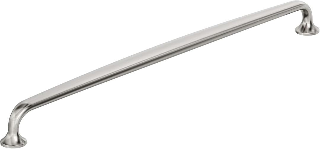 Amerock Renown 12-5/8 inch (320mm) Center-to-Center Satin Nickel Cabinet Pull, BP36989G10