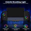 Gammeefy Switch Controllers Compatible with Nintendo Switch/Switch OLED, One-Piece Joypad Controller Replacement for Switch Pro Controller with 9 Lights Color, Turbo, Macro, KeyLinker APP, Game Boy Color
