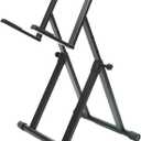 Stage Rocker Heavy Duty Amp Stand for Guitar and Bass, Stable 64 A-Frame Support for Heavy Duty Amps, 150 lbs Capacity, Adjustable Height 2631", Black