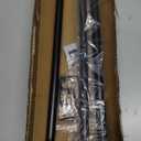 Curtain Rods for Windows 35-47 inch, 5/8 inch Matte Black Curtain Rod with Brackets Adjustable Telescoping for Bedroom Kitchen Study Living Room