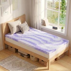 Sailvan Twin XL Mattress Topper, 3 Inch Memory Foam Mattress Topper Twin XL Size, for College Dorm, Home, Gel Infused & Breathable (3 Cinch, Twin XL)