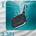 for AirPods Pro 3 Case Silicone - Waterproof, Shockproof, Drop Protection, Textured Design, Wireless Charging Supported, One-Piece Folding Design with Carabiner for Apple AirPods Pro 3rd Gen - Black