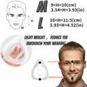 Full Face CPAP Mask, Silicone Soft Perfect Sealing Nose CPAP Masks Reuse Replacement Set for F20, Nasal CPAP Mask with Headgear, Elbow/Swivel and Cushion (L)