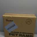 2026 Upgraded Dog Ramp for Couch, Foldable Small Dog Ramp for Sofa, 4 Adjustable Height from 13'' to 21", Portable Stable Pet Step with Non-Slip Pad, Pet Ramps Use for Couch Stairs, Walnut