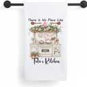 Rustic Rose Floral Tutu Grandma Kitchen Towels, Hawaiian Tutu Grandmother Gifts for Dish Tea Towels, Grandma Gifts from Grandkids Decorative Hand Towel for Kitchen, 16x24 Inch