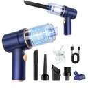 KMM Handheld Car Vacuum Cleaner, 9000Pa Vacuum Cleaner and Air Duster, 120W High Power Hand Held Vacuum with LED Light and Multi-Nozzles for Car, Home, Office, Pet