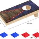 0.8x0.4 ft Cornhole Board Set, Corn Hole Games for Adults with 8 Bean Bags, Portable Cornhole Game, Corn Hole Boards Set for Party