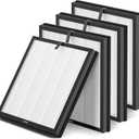 MR5866 Replacement Filter Compatible with MORENTO & FLANUR MR5866 Air Purifier, HEPA Filter Perfect for Home Large Room, MR5866 Filter for 99.97% Air Pollutants, Odor and Smoke, Original, 2 Pack