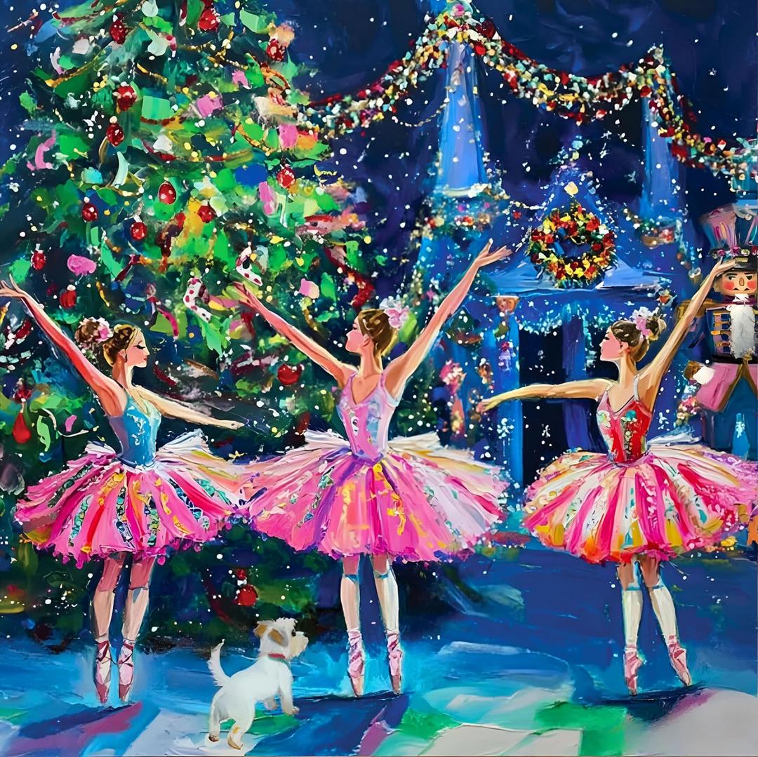 Springbok Sugar Plum Fairies Premium 500 Piece Holiday Jigsaw Puzzle for Adults and Families - Limited Edition Christmas Collectible Puzzle - Poster Included!