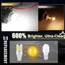 iBrightstar 921 LED Bulb White, T15 912 LED Reverse Light Bulbs Super Bright for Parking Backup Turn Signal Lights, 2 Pack
