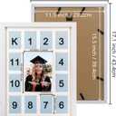 FramePro My First Year Picture Frame, Baby's First Twelve Months Photo Collage and Gender Neutral Keepsake, Ideal for Baby Shower, New Mom Gift and Nursery Decort, Displays One 5x7 Photo and Twelve 2x3 Pictures