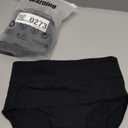 POKARLA Womens Cotton Underwear High Waisted Full Coverage Underpants Soft Breathable Postpartum Panties Stretch Briefs Black M
