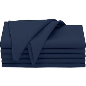 Cloth Napkins Set of 6, 18x18 Inches, 100% Cotton, Washable, Soft & Absorbent, Perfect for Wedding, Christmas, ‎Thanksgiving Dinners - Pageant Blue
