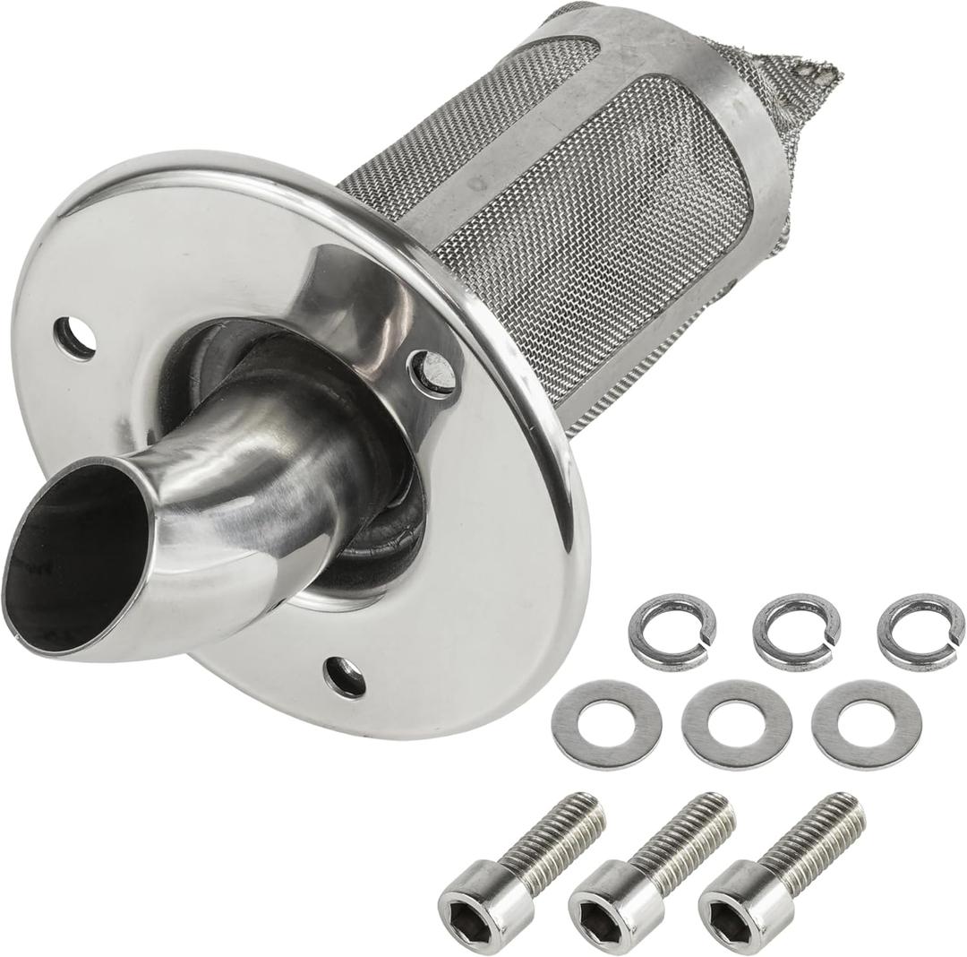 Caltric Exhaust Muffler Spark Arrester Outlet Compatible with Yamaha Grizzly 660 YFM660F 4X4 2002-2008