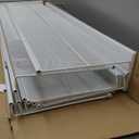 Large Shoe Rack 8 Tier Shoe Organizer, Heavy Duty Metal 4-Tier Stackable Shoe Storage Vertical Shoe Rack for Closet Front Door Entrance, Up to 50 Pairs, 44.8" W x 11.4" D x 56.7" H, White