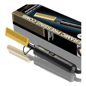 DAN Technology Small Ceramic Hot Comb for Lace Front Wigs - Dual Voltage, Fast Heating Straightener for Black Hair and Wigs