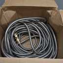 Garden Hose Metal - 100ft Heavy Duty Stainless Steel Water Hose with 8 Function Sprayer & Metal Fittings, Flexible, Lightweight, No Kink, Puncture Proof Hose for Yard, Outdoors, Rv