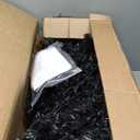 7 ft. Pre-lit PVC Halloween Artificial Christmas Tree Black with 500 Purple LED Lights