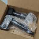 Fitvids Weight Plate Tree - Heavy Duty 6-Peg Storage Rack Holder for Weight Plates & Barbells, Gym Equipment Organizer (Square w/ Wheels - Black)