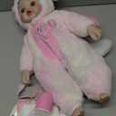 Baby Dolls, 18inch Large Realistic Cute Soft Body Baby Doll Real Life Baby Dolls with Accessories for 3+ Year Old Girls Gifts, Pretend Play, Collection, Love Slogan Design (Pink & White)