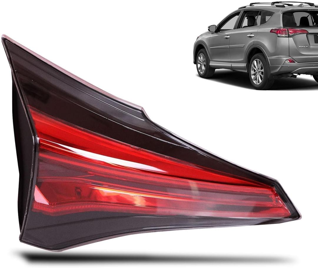 Tail Light Inner Compatible With 2016 2017 2018 Toyota Rav4 Left Driver side Rear Taillight Replace 815800R031 Halogen