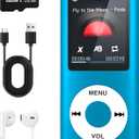 MP3 Player with Bluetooth 5.2,Portable Music Player with 32GB Memory Card, Stereo Earphone, Voice Recorder/Video/Photo Viewer/E-Book for Kids,Gift