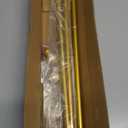 Curtain Rods for windows 32-48 inch, 5/8 inch Decorative Gold Splicing Heavy Duty Metal Curtain Rod set with Brackets