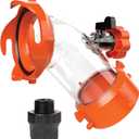 Camco Rhino Blaster RV Tank Rinser with Backflow Preventer - RV Accessories for Toilet and Waste Tank Cleaning - Essential Camper Supplies for Odor Control and Sensor Maintenance - (39080) (One Size)