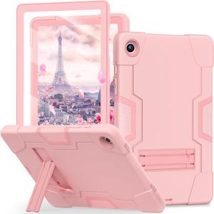 WESOROL for Galaxy Tab A9 Plus Case,Samsung Tablet A 9 Plus Case with Built-in Screen Protector Kickstand,Hybrid Shockproof Samsung Galaxy Tab A9+ Cases 11 Inch (SM-X210/X216/X218) Pink
