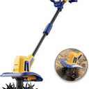Cordless Tiller Cultivator Compatible with Dewalt 20V Battery(Tool Only), Electric Garden Tiller w/270 RPM, 48 Steel Tines, 8.7" Tilling Width, 6.3" Depth, Portable Rotary Tiller