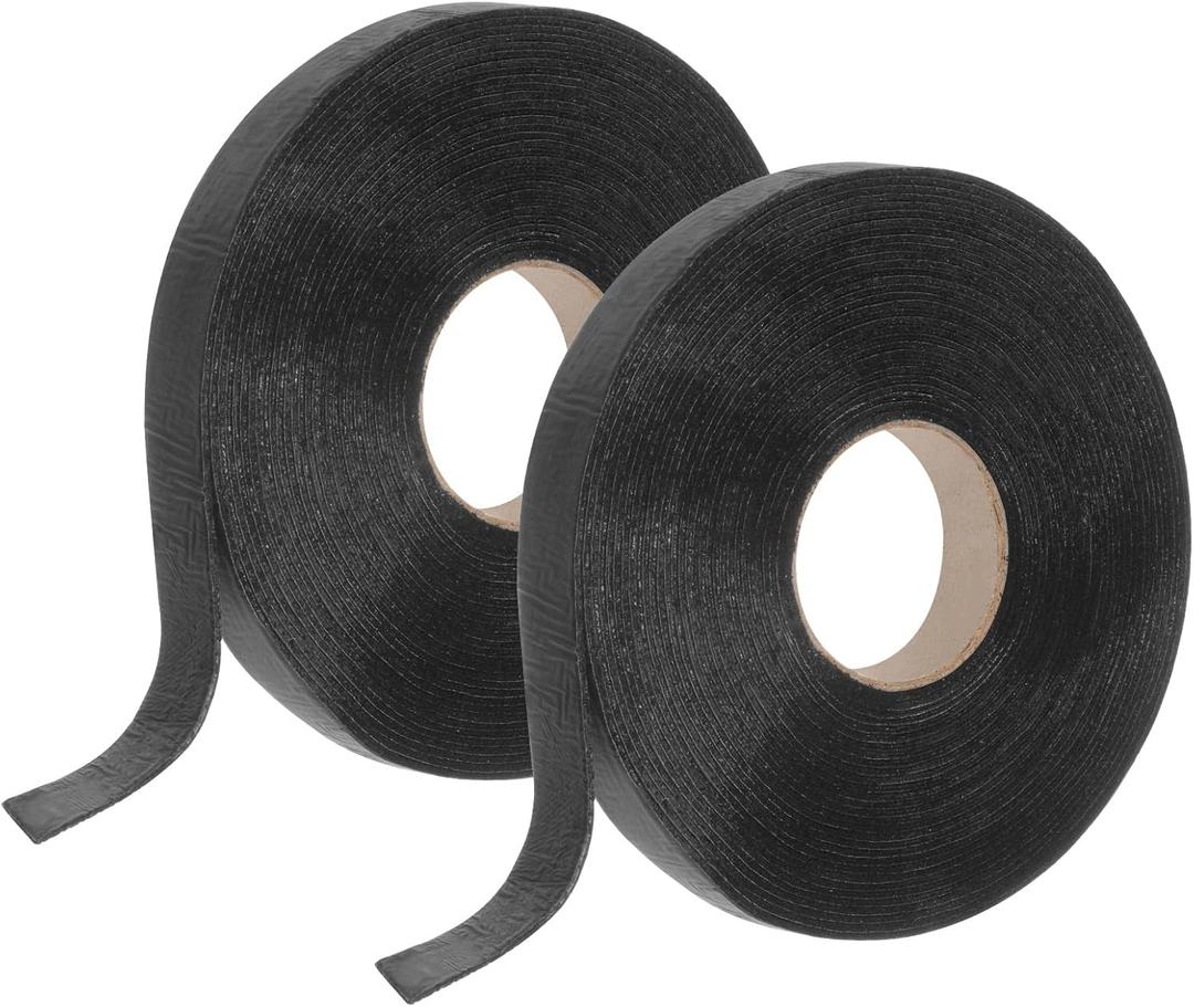 HARFINGTON 2Rolls 33ft x 1.2" Asphalt Crack Tape Self-Adhesive Repair Tape High Adhesion Filler Sealer for Cement Road, Driveway, Pavement, Parking Lot, Roof