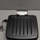 George Foreman Fully Submersible Grill, NEW Dishwasher Safe, Wash the Entire Grill, Easy-to-Clean Nonstick, Black/Grey