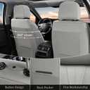 FLORICH Seat Covers, Car Seat Covers Front Seats Faux Leather Automotive Seat Covers Luxury Waterproof Car Seat Cover Protectors Universal Fit for Most Cars SUV Trucks, Gray