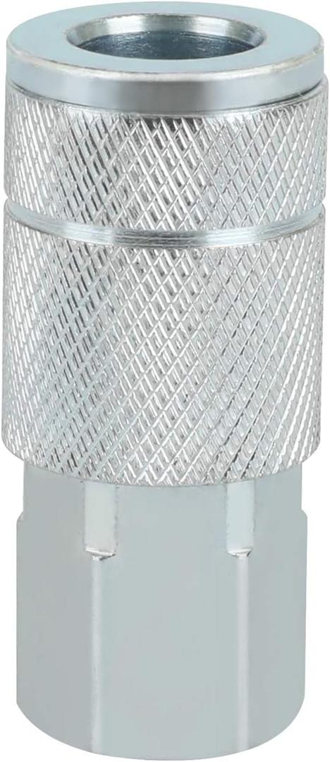 WYNNsky Automotive Air Coupler Set, 3/8 Inch Flow Size, 3/8 Inch FNPT Threads Size, Steel Air Compressor Accessories Fittings