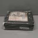 ANRODUO Rod Pocket and Back Tab Pleated Blackout Curtains with Hooks, Rings, Grey Curtains 96 Inches Long 2 Panels, Thermal Insulated Room Darkening Living Room Bedroom Curtain, 42x96 Inches