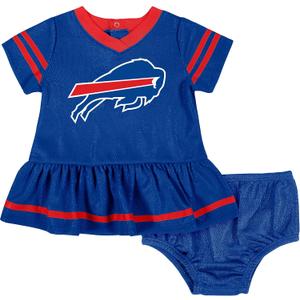 Gerber Girls' NFL Team Jersey Dress and Diaper Cover (0-3 Months)