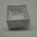 6Pcs Buffet Risers, Food Risers for Buffet, Acrylic Boxes for Display Cube Riser Display Cases Acrylic Square Cube Display Base, White