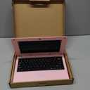 2025 Version 10.1 Inch Portable 8GB Computer Laptop PC Quad Core Android 6.0 Mini Netbook Slim and Lightweight Notebook YouTube Player Flash (Pink)