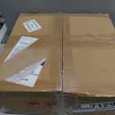 AZERPIAN Shoe Rack 7 Tier Vertical Storage Organizer Narrow Metal Slim Shelf Modern Free Standing Shoe Tower Saving Space for Closet Entryway Bedroom,Black+Rustic Brown