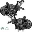 Front Steering Knuckles & Wheel Bearing Hub Assembly Driver and Passenger Side Fit for Toyota Corolla 1.8L FWD 2003 2004 2005 2006 2007 2008 5 Lugs, Pair of 2 (Front Left +Right)
