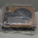 Vinyl Record Player Bluetooth Turntable with Built in Stereo Speakers Belt Drive 3 Speeds Turntables for Vinyl Records Support RCA Output, Aux in, Auto Stop Walnut Wood